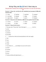 Tải Bài tập Tiếng Anh lớp 10 Unit 3: Music nâng cao - Tiếng Anh lớp 10 Unit 3 có đáp án