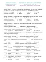 Tải Đề thi thử THPT Quốc gia 2018 môn tiếng Anh trường THPT Liễn Sơn, Vĩnh Phúc có đáp án (Đề số 224) - Ôn thi THPT Quốc gia 2018