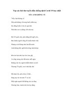 Tải Top các bài thơ chống dịch Covid 19 hay và ý nghĩa - Phòng chống dịch bệnh Corona