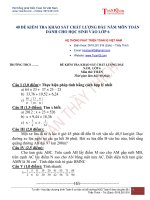 Tuyen tap 40 de khao sat chat luong dau nam toan 6 