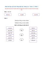 Tải Phiếu bài tập cuối tuần Tiếng Việt 1 nâng cao Tuần 11 Phiếu 1 - Đề kiểm tra Tiếng Việt cuối tuần lớp 1 Sách Kết nối tri thức với cuộc sống