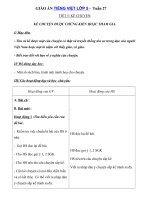 Tải Giáo án Tiếng việt 5 tuần 27: Kể chuyện được chứng kiến hoặc tham gia - Giáo án Kể chuyện lớp 5