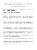 Tải Trắc nghiệm Reading tiếng Anh lớp 9 Unit 5 Wonders Of Viet Nam - Bài tập Tiếng Anh 9 mới theo từng Unit có đáp án