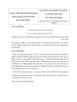 Tải Đề thi tuyển sinh vào lớp 10 môn Văn năm 2020 Trường Phổ Thông Năng Khiếu, Thành Phố Hồ Chí Minh (đề chuyên) - Đề tuyển sinh vào 10 môn Văn năm 2020