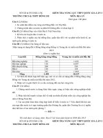 Tải Đề thi thử THPT Quốc gia môn Địa lý năm 2016 trường THCS - THPT Đông Du, Đắk Lắk (Lần 1) - Đề thi thử Đại học môn Địa có đáp án