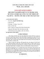 Sáng kiến kinh nghiệm, SKKN - BIỆN PHÁP TẠO KHÔNG KHÍ VUI VẺ CHO HỌC SINH ĐỂ NÂNG CAO HIỆU QUẢ CÔNG TÁC CHỦ NHIỆM LỚP TẠI LỚP 2C -  TRƯỜNG TIỂU HỌC & THCS TRẦN QUÝ HAI
