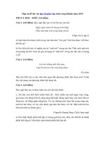 Tải Đáp án đề thi vào lớp 10 môn Văn tỉnh Long An năm 2019 - Đề thi Văn vào lớp 10 năm 2019 Long An có đáp án