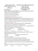 Tải Đề thi thử THPT Quốc gia năm 2017 môn Sinh học trường THPT Nguyễn Văn Cừ, Bắc Ninh - Đề thi thử Đại học môn Sinh có đáp án