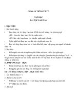 Tải Giáo án Tiếng Việt lớp 3 tuần 6: Tập đọc - Bài tập làm văn - Giáo án Tập đọc lớp 3