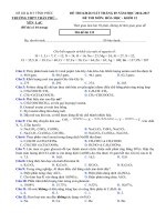 Tải Đề thi thử THPT Quốc gia năm 2017 môn Hóa học trường THPT Trần Phú - Yên Lạc, Vĩnh Phúc (Lần 5) - Đề thi thử đại học môn Hóa học có đáp án
