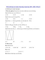 Tải Đề thi học kì 2 môn Toán lớp 2 năm học 2019 - 2020 - Đề số 2 - Đề thi toán lớp 2 học kỳ 2