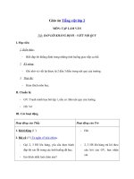 Tải Giáo án Tiếng Việt 2 tuần 23: Tập làm văn - Đáp lời khẳng định - Giáo án Tập làm văn lớp 2