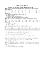 PHIẾU BÀI TẬP TUẦN TOÁN 7  - Học kì 2