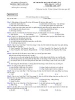 Tải Đề thi thử THPT Quốc gia môn Địa lý năm 2019 trường THPT Liễn Sơn - Vĩnh Phúc lần 3 - Đề minh họa Địa lý 2019 có đáp án