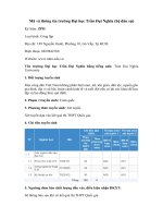 Tải Mã và thông tin trường Đại học Trần Đại Nghĩa (hệ dân sự) - Những điều cần biết về tuyển sinh Đại học