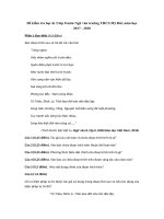 Tải Đề kiểm tra học kì 2 lớp 8 môn Ngữ văn trường THCS Mỹ Đức năm học 2017 - 2018 - Đề thi cuối học kì 2 môn Ngữ văn lớp 8 có đáp án