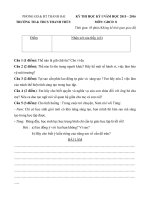 Tải Đề kiểm tra học kì 1 môn Giáo dục công dân lớp 8 năm học 2015 - 2016 trường TH&THCS Thanh Thùy, Hà Nội - Đề thi học kì I lớp 8 môn GDCD có đáp án