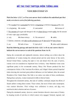 Tải Đề thi thử tốt nghiệp THPT lần 1 môn tiếng Anh trường THPT Quảng Xương 1 - Đề thi tiếng Anh THPT Quốc Gia 2020 có đáp án