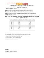 Tải Đề thi giữa học kì 1 môn Địa lý lớp 10 trường THPT Phan Ngọc Hiển, Cà Mau năm 2015 - 2016 - Đề kiểm tra giữa học kì I lớp 10 môn Địa có đáp án