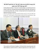 Tải Bộ GD-ĐT giải thích về “độ vênh” giữa các mã đề thi trong kì thi tuyển sinh THPT Quốc gia 2017 - Bộ GD-ĐT giải thích về “độ vênh” giữa các mã đề thi