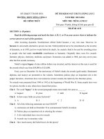 Tải Đề thi thử THPT Quốc gia môn Tiếng Anh năm 2016 trường THPT Nông Cống I, Thanh Hóa (Lần 2) - Đề thi thử Đại học môn Tiếng Anh có đáp án