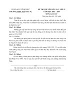 Tải Đề thi thử THPT Quốc gia môn Lịch sử năm 2016 trường THPT Ngô Gia Tự, Vĩnh Phúc (Lần 2) - Đề thi thử đại học môn Sử có đáp án