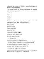 Tải Trắc nghiệm Địa Lý 10 bài 35: Vai trò, các nhân tố ảnh hưởng và đặc điểm phân bố các ngành dịch vụ - Câu hỏi trắc nghiệm Địa Lý 10 bài 35 có đáp án