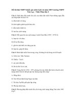 Tải Đề thi thử THPT Quốc gia môn Lịch sử năm 2019 trường THPT Yên Lạc - Vĩnh Phúc lần 4 - Đề minh họa Lịch sử 2019 có đáp án