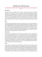 Tải Viết đoạn văn về life in the past - Đoạn văn nói về quá khứ bằng Tiếng Anh