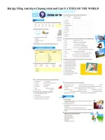 Tải Bài tập Tiếng Anh lớp 6 Chương trình mới Unit 9: CITIES OF THE WORLD - Tiếng Anh lớp 6 Thí điểm Unit 9: Cities of the World