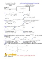 Tải Đề thi thử THPT Quốc gia lần 2 môn Toán năm 2020 trường THPT Nguyễn Viết Xuân, Vĩnh Phúc - Đề thi thử THPT Quốc gia môn Toán