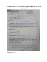 Tải Đề thi học kì 2 lớp 9 môn Toán Trường THCS Mỹ Đình 1, Nam Từ Liêm năm học 2019 - 2020 - Đề kiểm tra HK 2 lớp 9 môn Toán