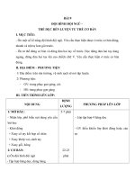 Tải Giáo án Thể dục lớp 1 - Bài 9 - Đội hình đội ngũ - Thể dục rèn luyện tư thế cơ bản
