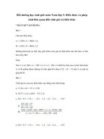 Tải Bồi dưỡng học sinh giỏi môn Toán lớp 5: Biểu thức và phép tính liên quan đến tính giá trị biểu thức - Tài liệu bồi dưỡng học sinh giỏi môn Toán lớp 5