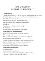 Tải Giáo án đề tài Bé vui học chữ g - y - Giáo án điện tử mầm non