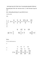 Tải Giải bài tập trang 128, 129 SGK Toán 4: Luyện tập phép cộng phân số (tiếp theo) - Giải bài tập Toán lớp 4