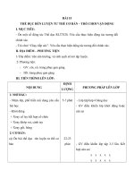 Tải Giáo án Thể dục lớp 1 - Bài 15 - Thể dục rèn luyện tư thế cơ bản - Trò chơi vận động