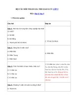 Tải Câu hỏi giao lưu học sinh giỏi lớp 5 môn Địa lí - Bộ câu hỏi môn Địa lí lớp 5