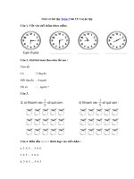 Tải Giải vở bài tập Toán 3 bài 15: Luyện tập Xem đồng hồ - Giải vở bài tập Toán 3 tập 1