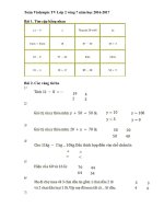 Violympic toan TV lop 2 vong 7 nam 1617 