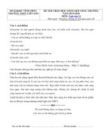 Tải Đề thi học sinh giỏi cấp trường môn Ngữ văn lớp 12 năm học 2019-2020 trường THPT Liễn Sơn, Vĩnh Phúc - Đề thi học sinh giỏi môn Ngữ văn 12 có đáp án