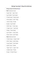 Tải Bài tập Toán lớp 5: Cộng số đo thời gian - Bài tập cộng số đo thời gian lớp 5