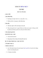 Tải Giáo án Tiếng Việt 3 tuần 21: Tập đọc - Bàn tay cô giáo - Giáo án Tập đọc lớp 3