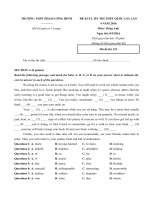 Tải Đề thi thử THPT Quốc gia môn Tiếng Anh năm 2016 trường THPT Phạm Công Bình, Vĩnh Phúc (Lần 4) - Đề thi thử THPT Quốc gia năm 2016 môn Tiếng Anh có đáp án