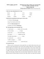 Tải Đề thi thử vào lớp 10 môn Tiếng Anh lần 2 năm 2015-2016 Phòng GD-ĐT Anh Sơn, Nghệ An - Đề thi thử vào lớp 10 môn tiếng Anh