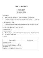 Tải Giáo án Tiếng Việt 3 tuần 4: Chính tả - Nghe - viết: Ông ngoại - Giáo án Chính tả lớp 3