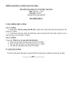 Tải Đề thi học kì 2 môn Ngữ văn lớp 6 phòng GD&ĐT Tân Châu, Tây Ninh năm 2015 - 2016 - Đề kiểm tra học kì II môn Ngữ văn lớp 6 có đáp án