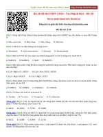 2020 giải chi tiết 20 đề thi TMĐ (đề 20) 