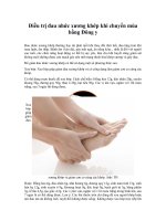 Tải Điều trị đau nhức xương khớp khi chuyển mùa bằng Đông y - Phương pháp trị đau nhức xương khớp