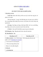 Tải Giáo án Tiếng Việt 4 tuần 25: Bài thơ về tiểu đội xe không kính - Giáo án Tập đọc lớp 4